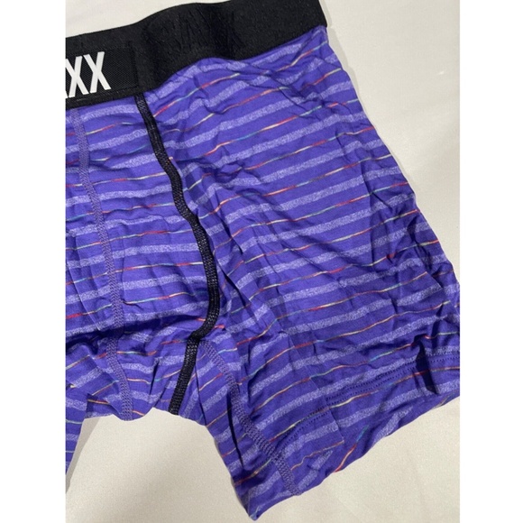 NIB SAXX [ Small ] Vibe Stretch Boxer Briefs in Purple Gradient Stripe‎ - Picture 7 of 14
